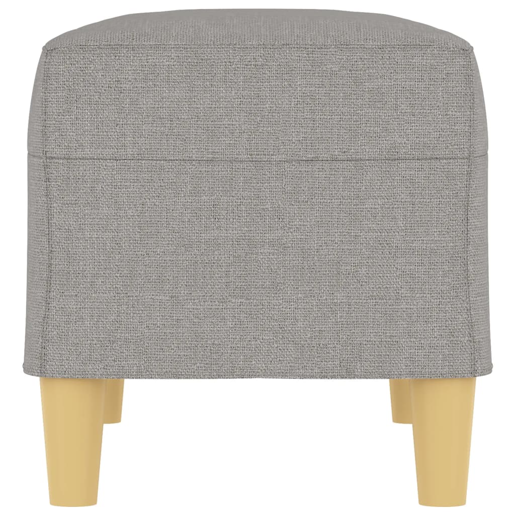 Panca Grigio chiaro 70x35x41 cm in Tessuto