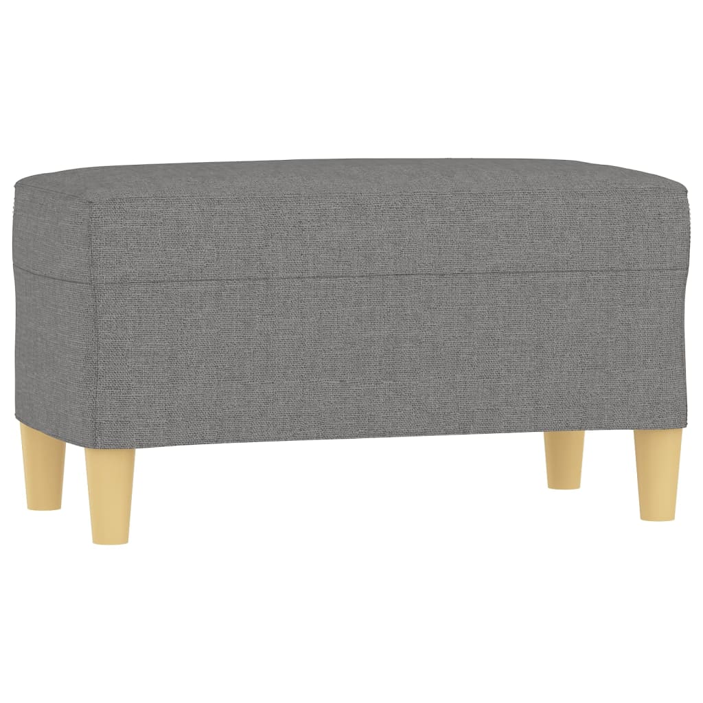Panca Grigio Scuro 70x35x41 cm in Tessuto