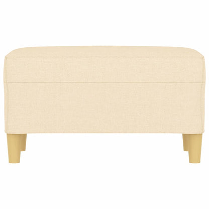Panca crema 70x35x41 cm in Tessuto