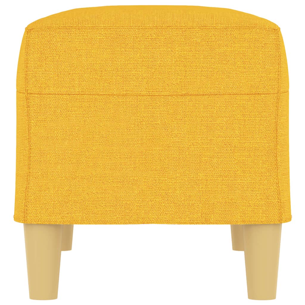 Panca Giallo Chiaro 70x35x41 cm in Tessuto