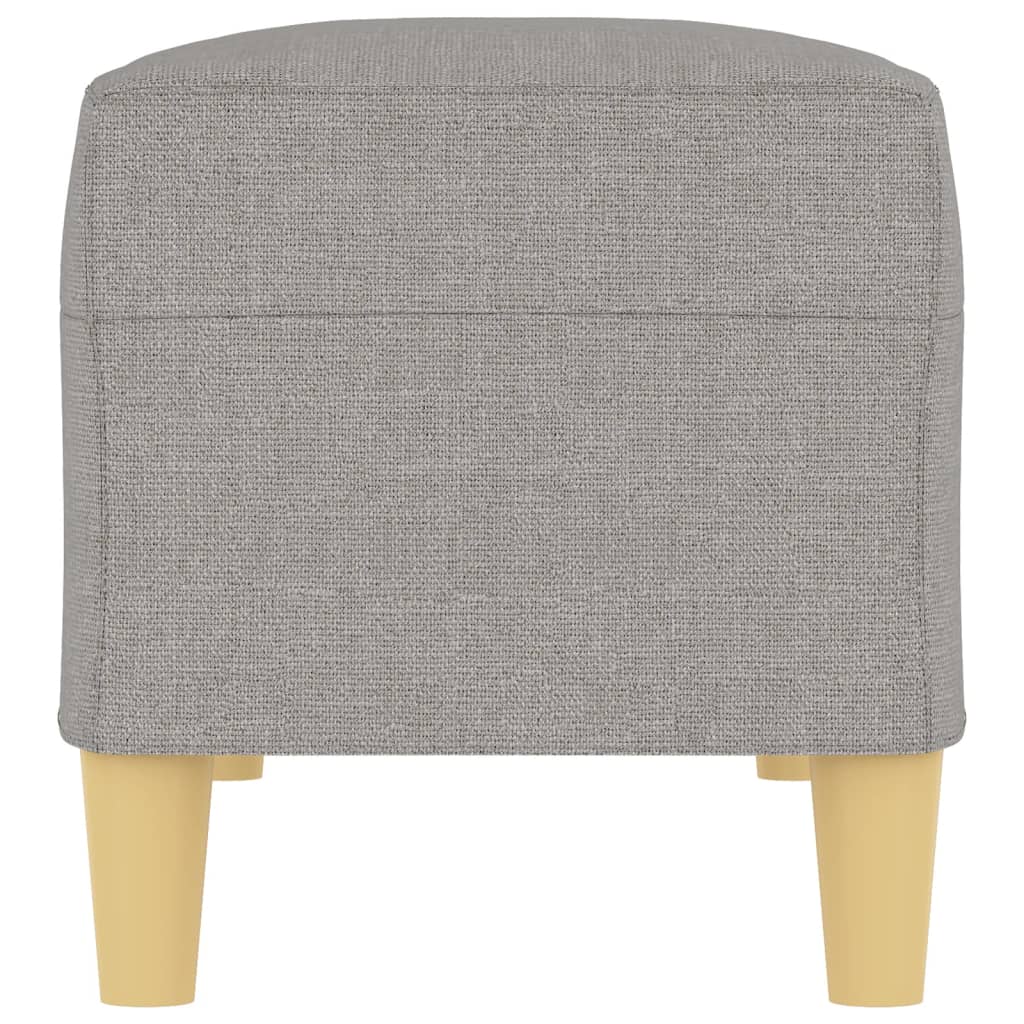 Panca Grigio chiaro 100x35x41 cm in Tessuto