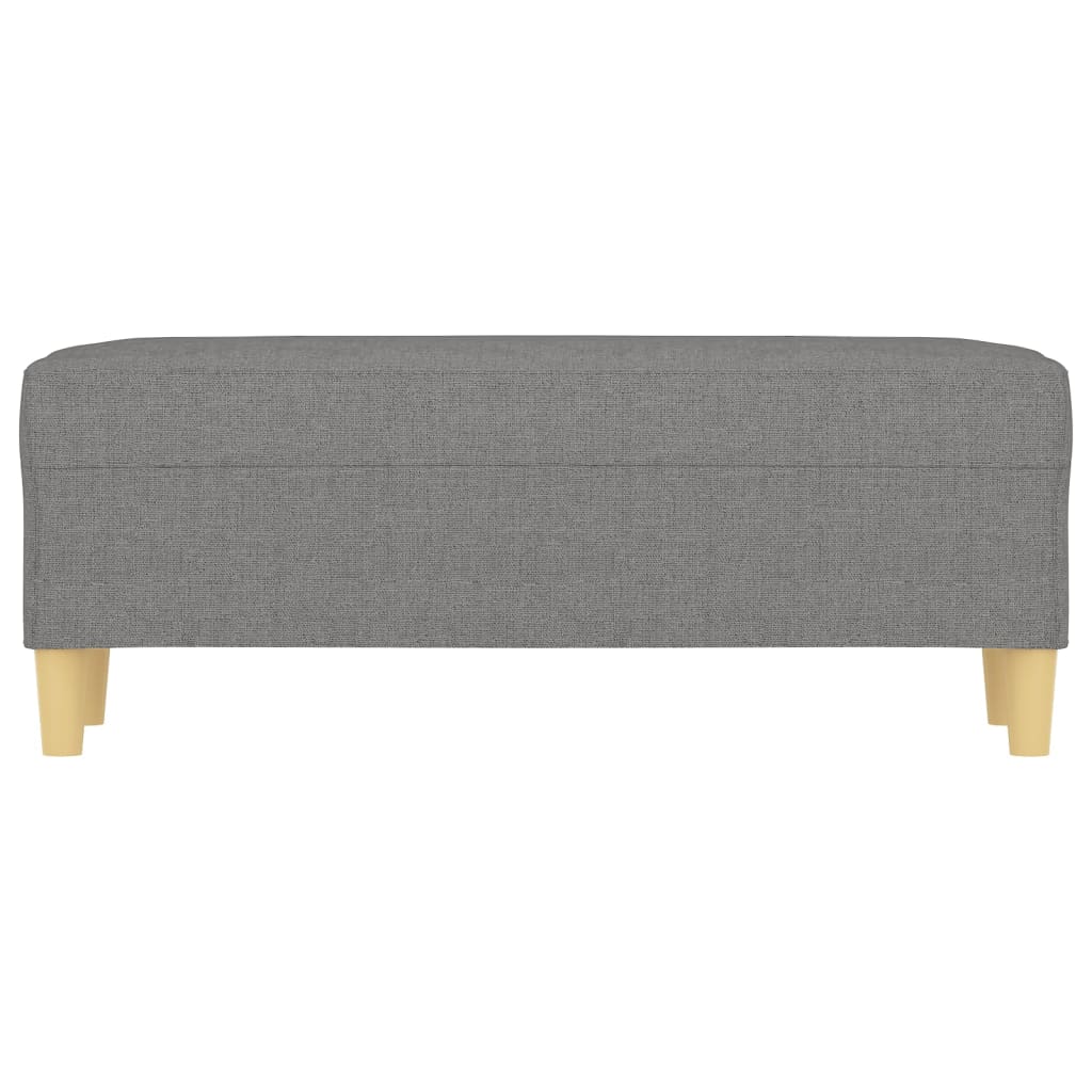Panca Grigio Scuro 100x35x41 cm in Tessuto