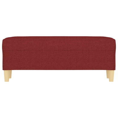 Panca Rosso Vino 100x35x41 cm in Tessuto
