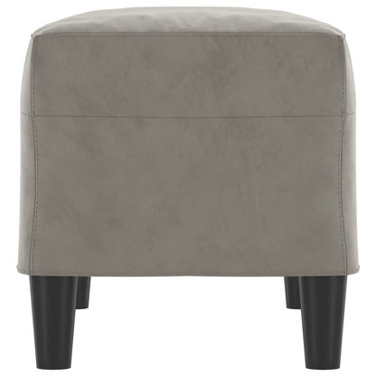 Panca Grigio Chiaro 70x35x41 cm in Velluto