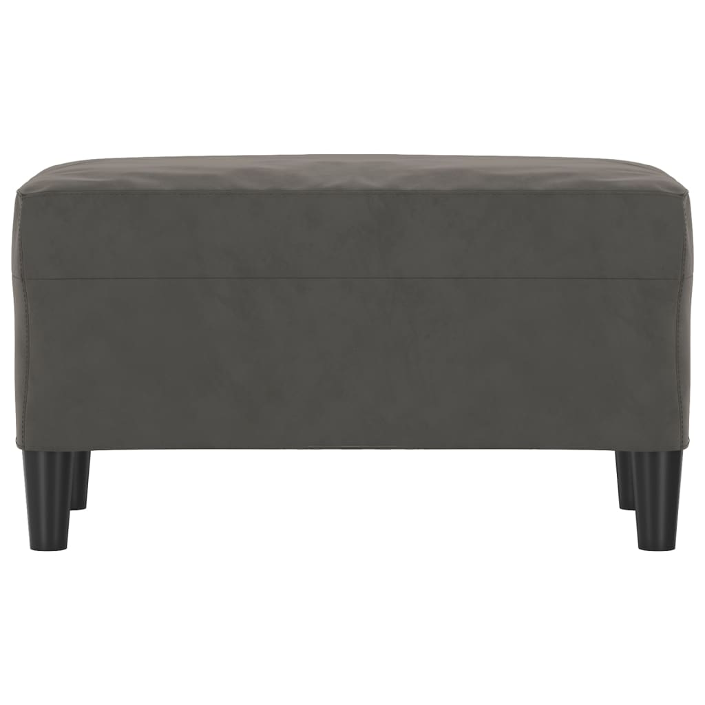 Panca Grigio Scuro 70x35x41 cm in Velluto