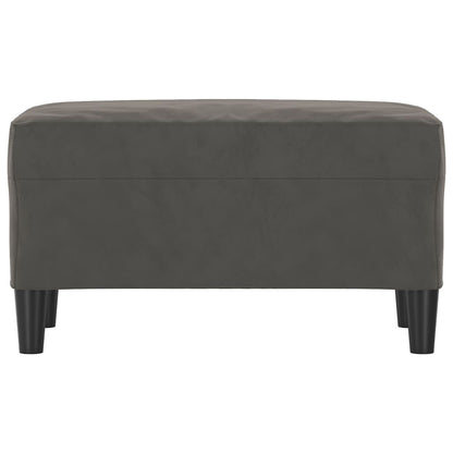 Panca Grigio Scuro 70x35x41 cm in Velluto