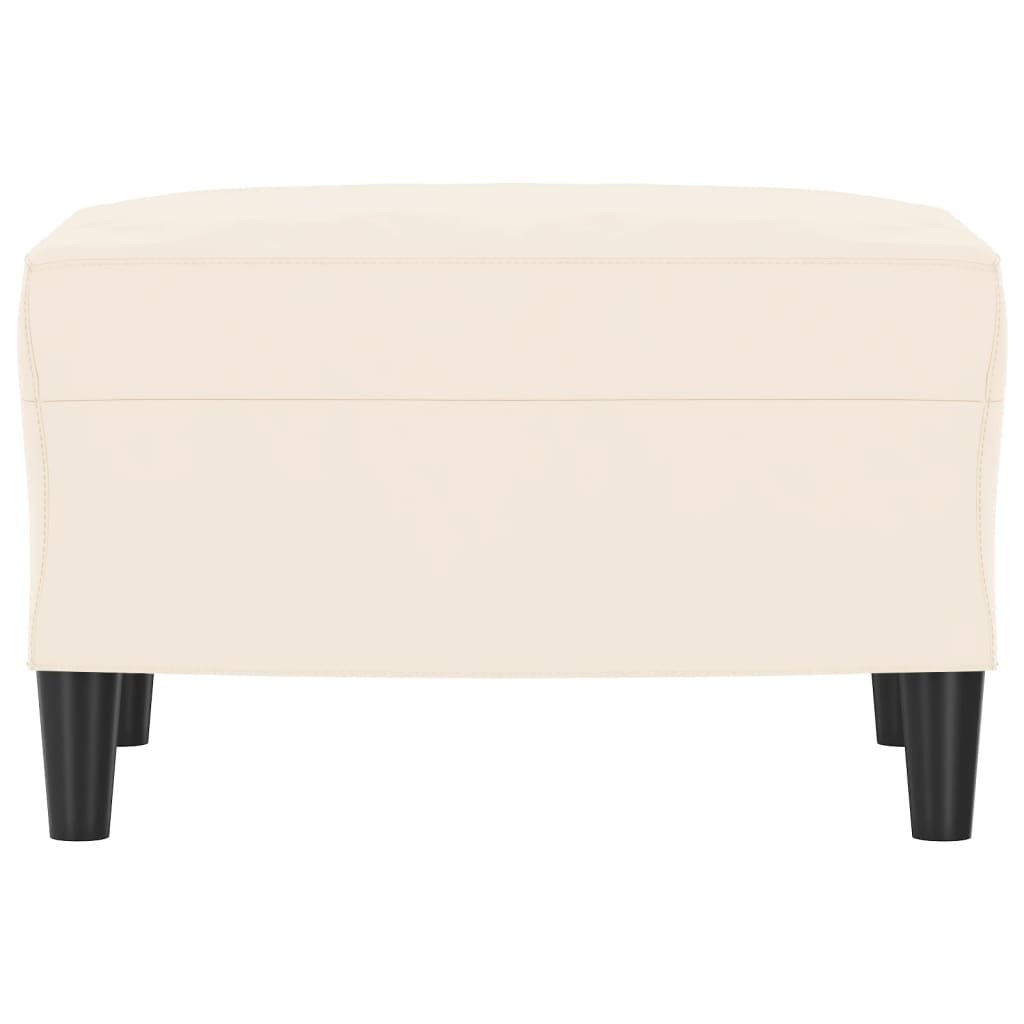 Panca crema 70x35x41 cm in Velluto