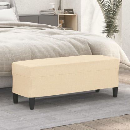 Panca Crema 100x35x41 cm in Tessuto