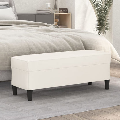 Panca Crema 100x35x41 cm in Similpelle