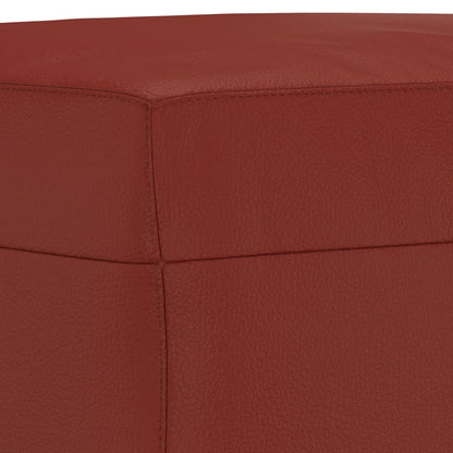 Panca Rosso Vino 100x35x41 cm in Similpelle