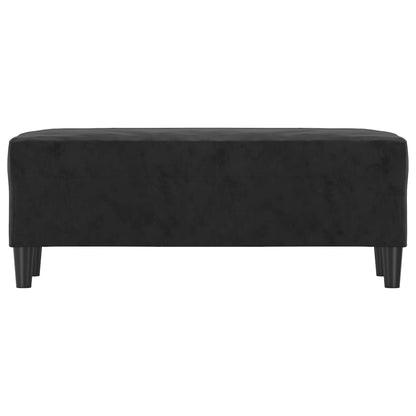 Panca Nero 100x35x41 cm in Velluto