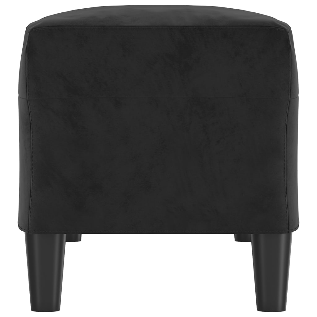 Panca Nero 100x35x41 cm in Velluto