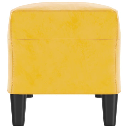 Panca giallo 100x35x41 cm in Velluto