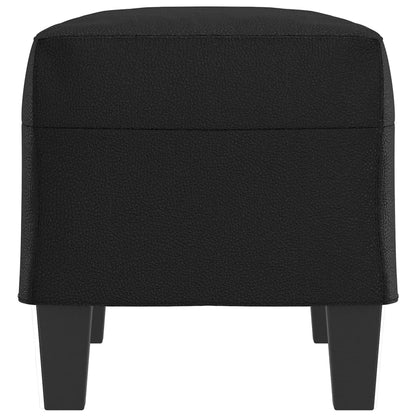 Panca Nera 70x35x41 cm in Similpelle