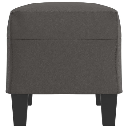Panca Grigia 70x35x41 cm in Similpelle