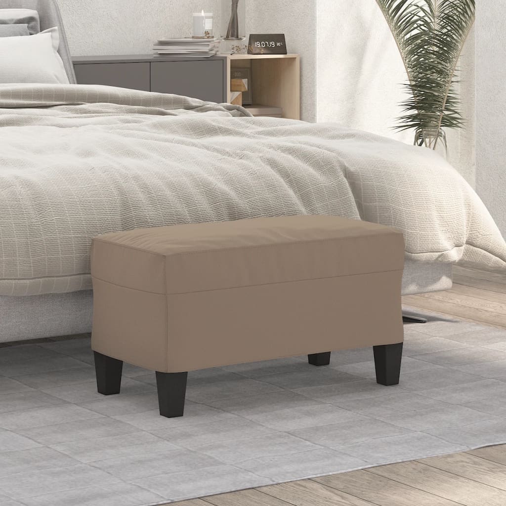 Panca tortora 70x35x41 cm in Microfibra
