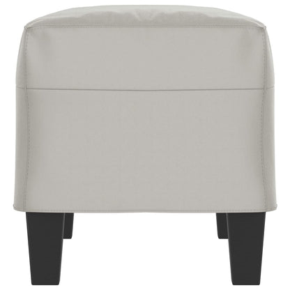 Panca Grigio Chiaro 70x35x41 cm in Microfibra