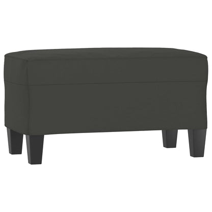 Panca grigio scuro 70x35x41 cm in Microfibra