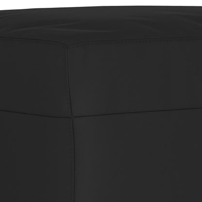 Panca Nera 70x35x41 cm in Microfibra