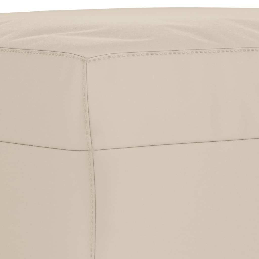 Panca crema 70x35x41 cm in Microfibra
