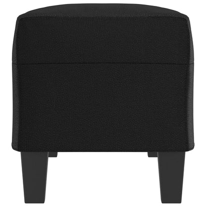 Panca Nera 100x35x41 cm in Similpelle