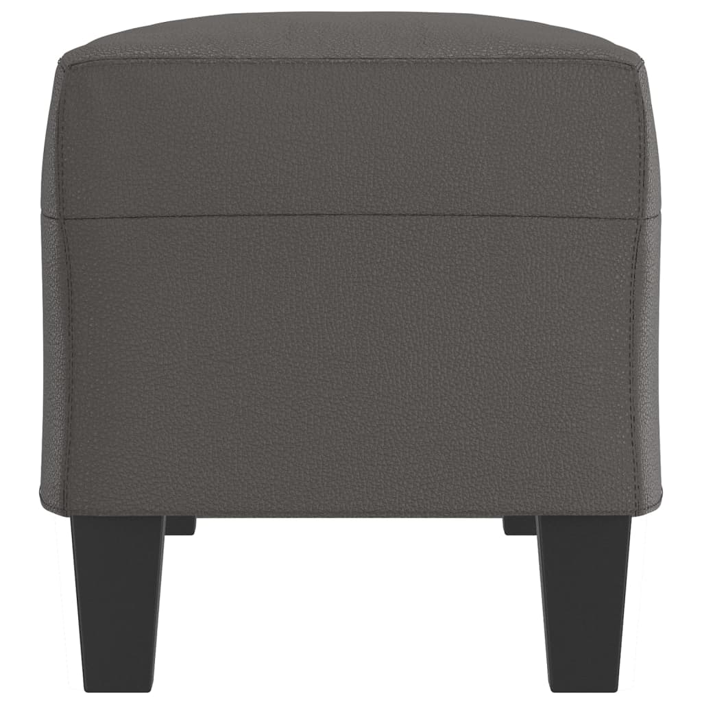 Panca Grigia 100x35x41 cm in Similpelle