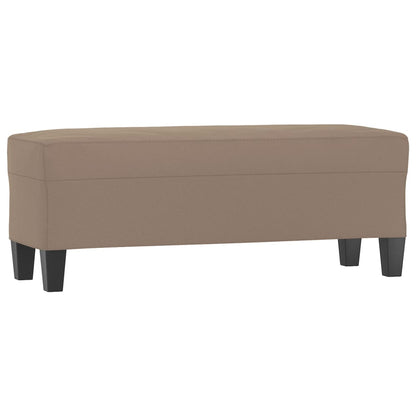 Panca tortora 100x35x41 cm in Microfibra