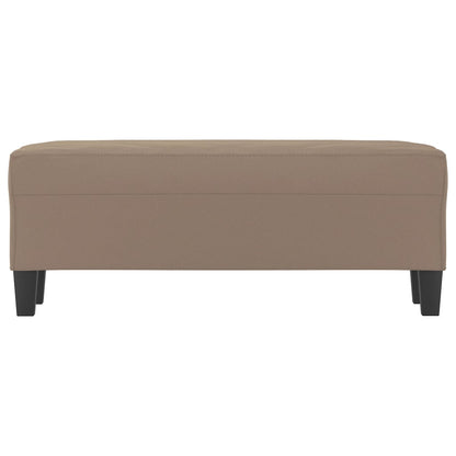 Panca tortora 100x35x41 cm in Microfibra