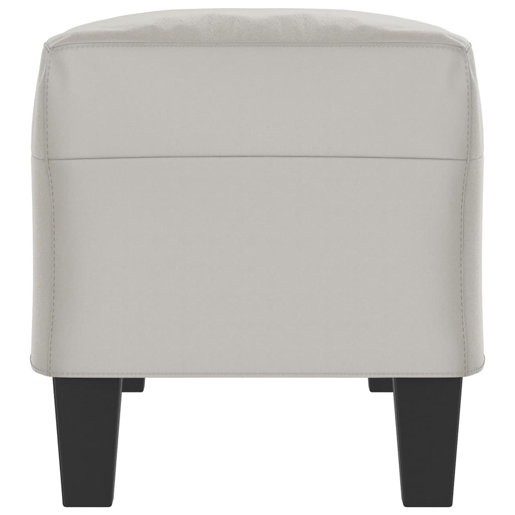 Panca Grigio Chiaro 100x35x41 cm in Microfibra