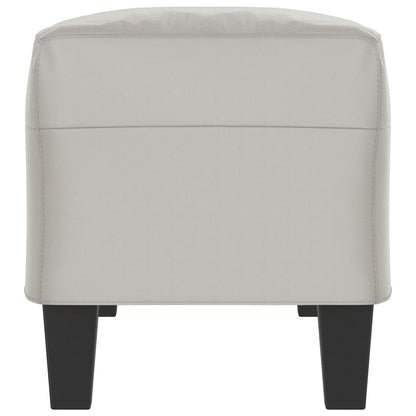Panca Grigio Chiaro 100x35x41 cm in Microfibra