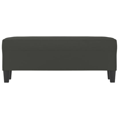 Panca grigio scuro 100x35x41 cm in Microfibra