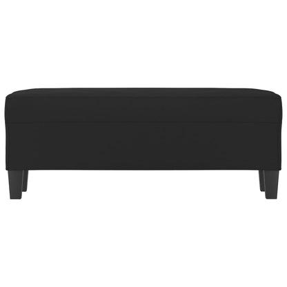 Panca Nera 100x35x41 cm in Microfibra