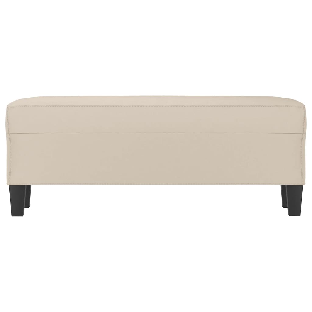 Panca crema 100x35x41 cm in Microfibra