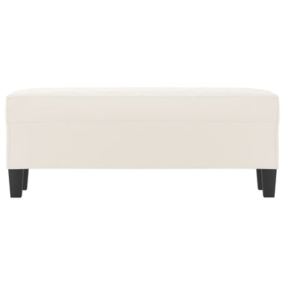 Panca beige 100x35x41 cm in Microfibra
