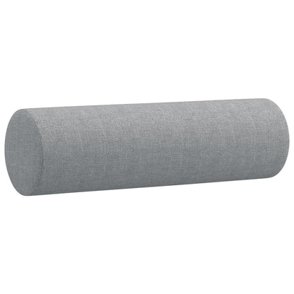 Cuscini Decorativi 2pz Grigio Chiaro ÃƒËœ15x50 cm in Tessuto
