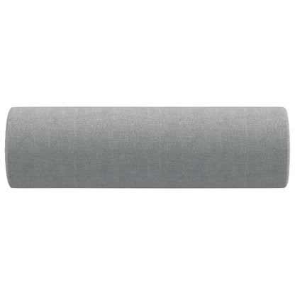 Cuscini Decorativi 2pz Grigio Chiaro ÃƒËœ15x50 cm in Tessuto
