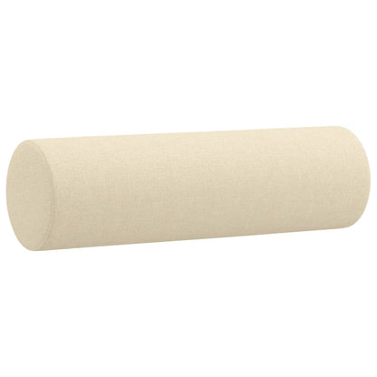 Cuscini Decorativi 2 pz Crema ÃƒËœ15x50 cm in Tessuto