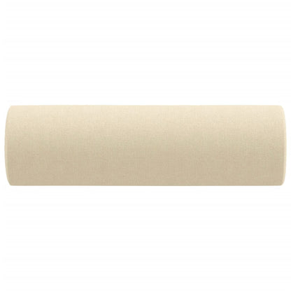 Cuscini Decorativi 2 pz Crema ÃƒËœ15x50 cm in Tessuto