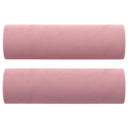 Cuscini Decorativi 2 pz Rosa ÃƒËœ15x50 cm in Velluto