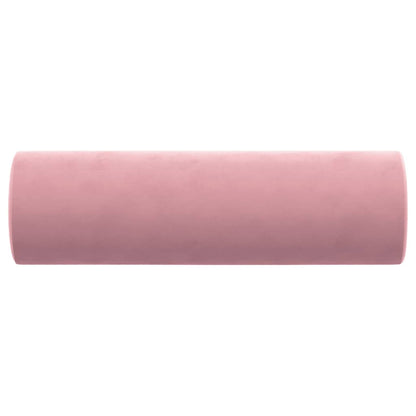 Cuscini Decorativi 2 pz Rosa ÃƒËœ15x50 cm in Velluto