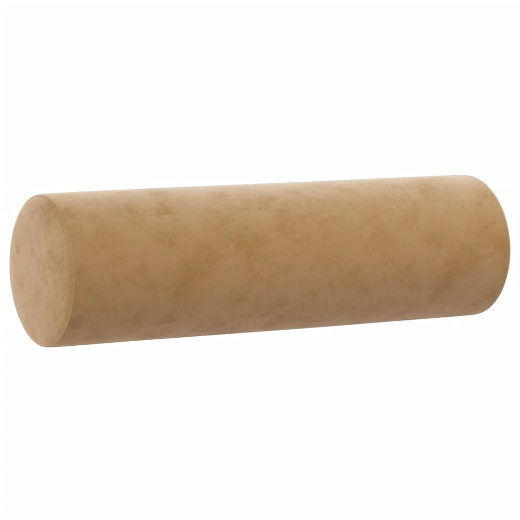 Cuscini Decorativi 2 pz Marrone Ã˜15x50 cm in Velluto