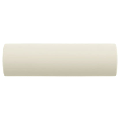 Cuscini Decorativi 2 pz Crema Ã˜15x50 cm in Velluto