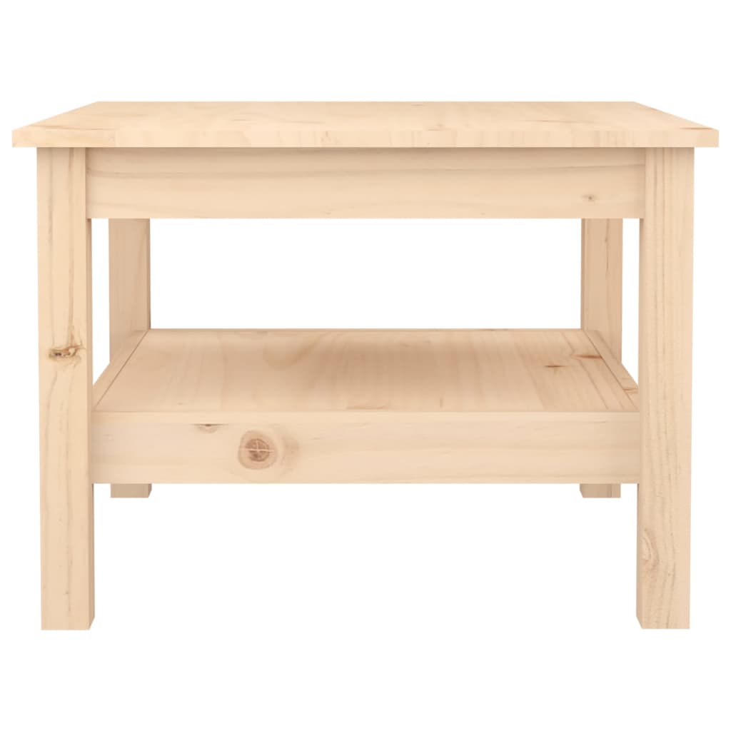 Tavolino da Salotto 55x55x40 cm Legno Massello di Pino
