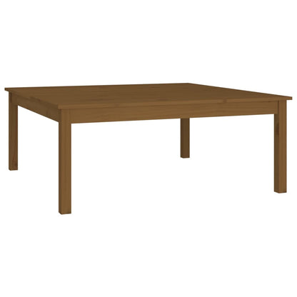 Tavolino da Salotto Marrone Cera 100x100x40 cm Legno di Pino