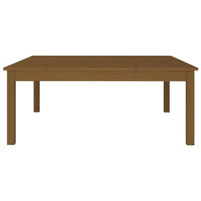 Tavolino da Salotto Marrone Cera 100x100x40 cm Legno di Pino