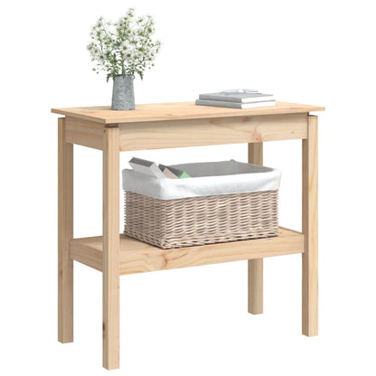Tavolo Consolle 80x40x75 cm in Legno Massello di Pino