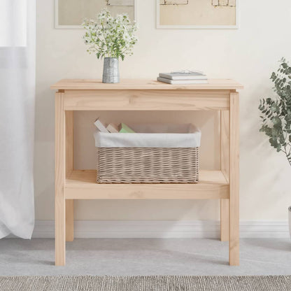 Tavolo Consolle 80x40x75 cm in Legno Massello di Pino