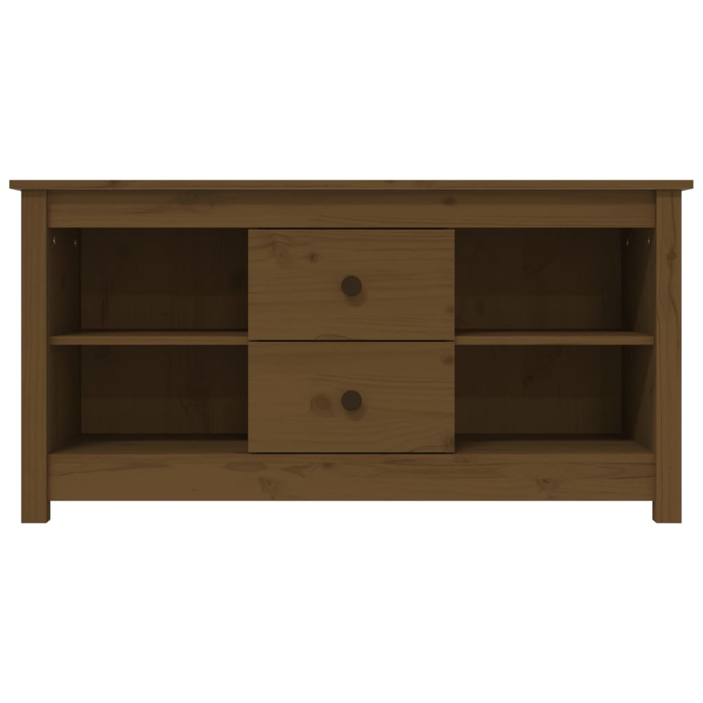 Mobile Porta TV Ambra 103x36,5x52 cm in Legno Massello di Pino