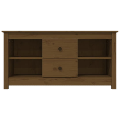 Mobile Porta TV Ambra 103x36,5x52 cm in Legno Massello di Pino