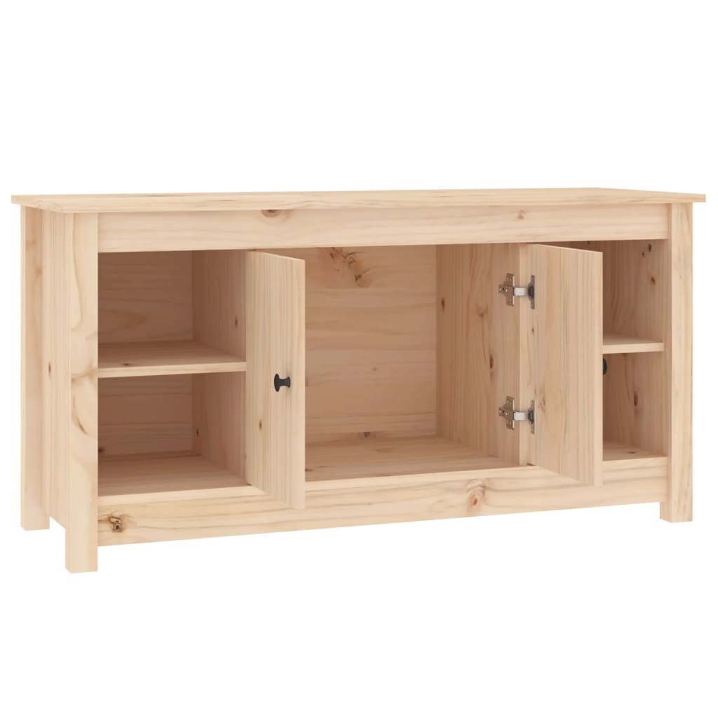 Mobile Porta TV 103x36,5x52 cm in Legno Massello di Pino